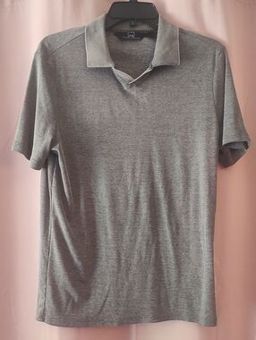 Men's Wearhouse Gray Polo Shirt - Michael Strahan Small